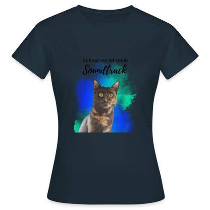 Nala's T-Shirt Schnurren ist mein Soundtrack Black Edition - Navy