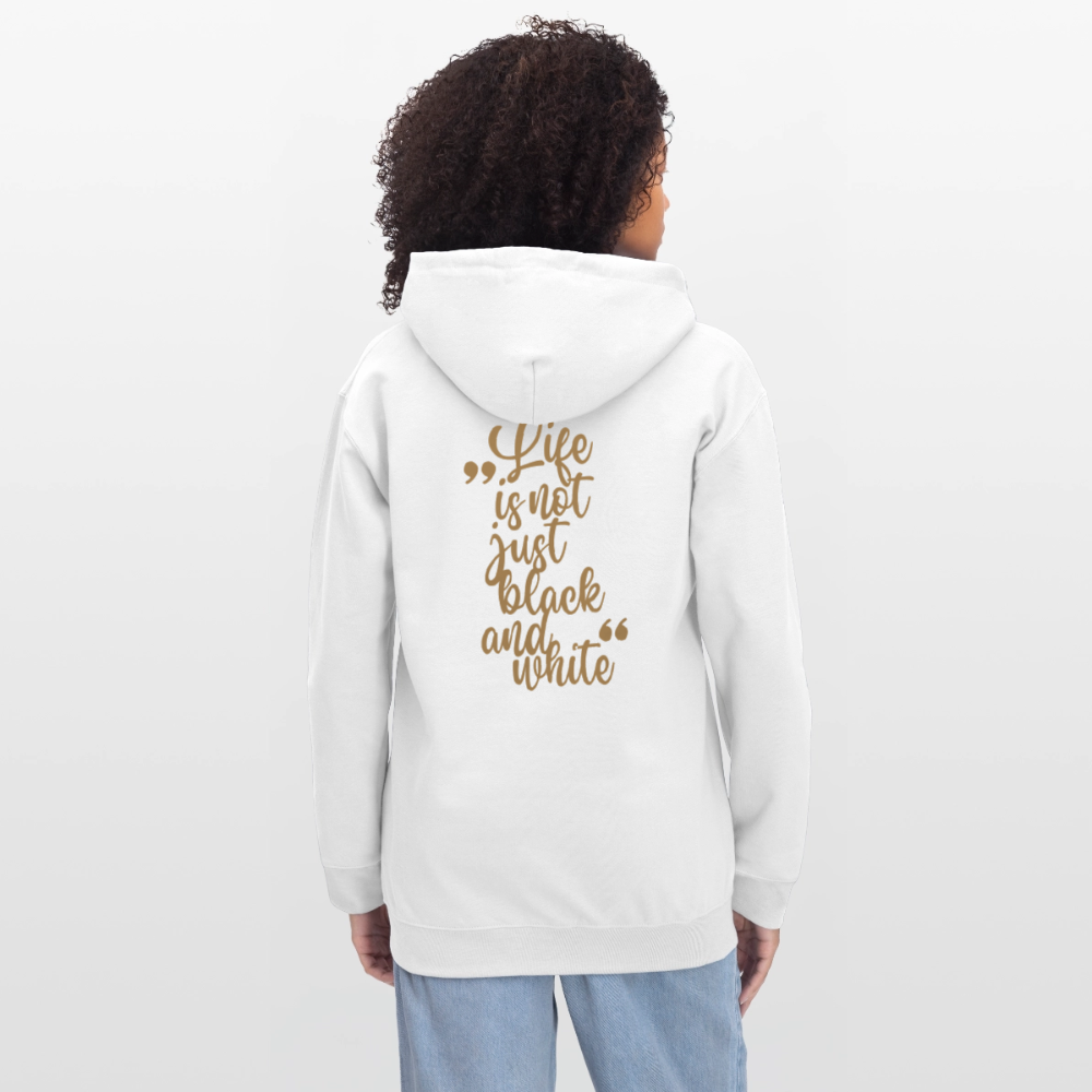 LiNBW. Crew Hoodie Brown Edition Life is not just black and white - Weiß