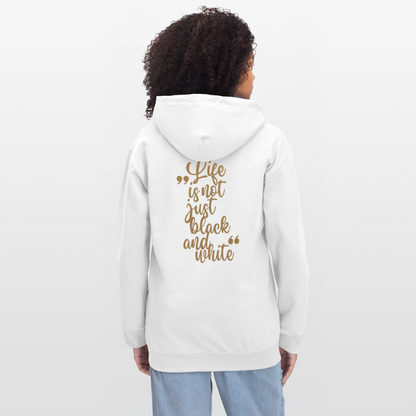 LiNBW. Crew Hoodie Brown Edition Life is not just black and white - Weiß