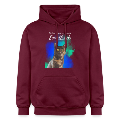 Nala's Hoodie Schnurren ist mein Soundtrack White Edition - Maroon
