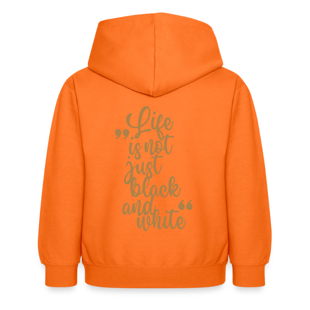 LiNBW. Crew Hoodie Life is not just black and white Edition Brown - LiNBW.