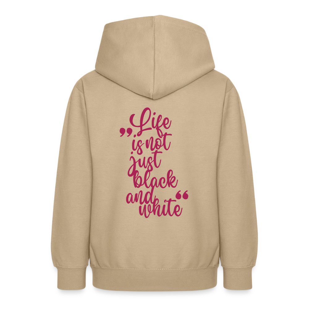 LiNBW. Crew Hoodie Life is not just black and white Edition Pink - LiNBW.