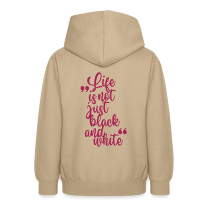 LiNBW. Crew Hoodie Life is not just black and white Edition Pink - LiNBW.