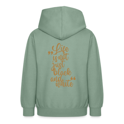 LiNBW. Crew Hoodie Life is not just black and white Edition Brown - LiNBW.
