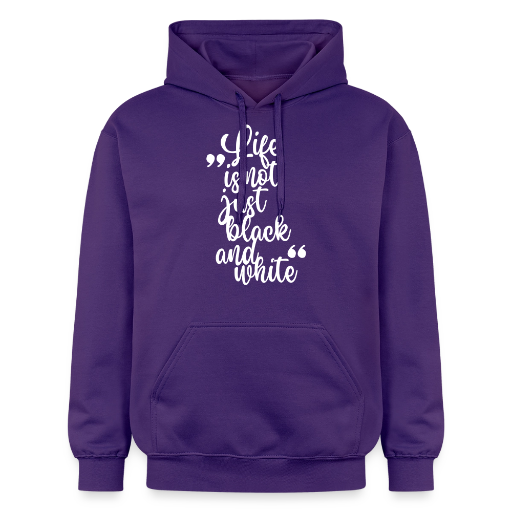 Life is not just black and white Hoodie White Edition - Lila