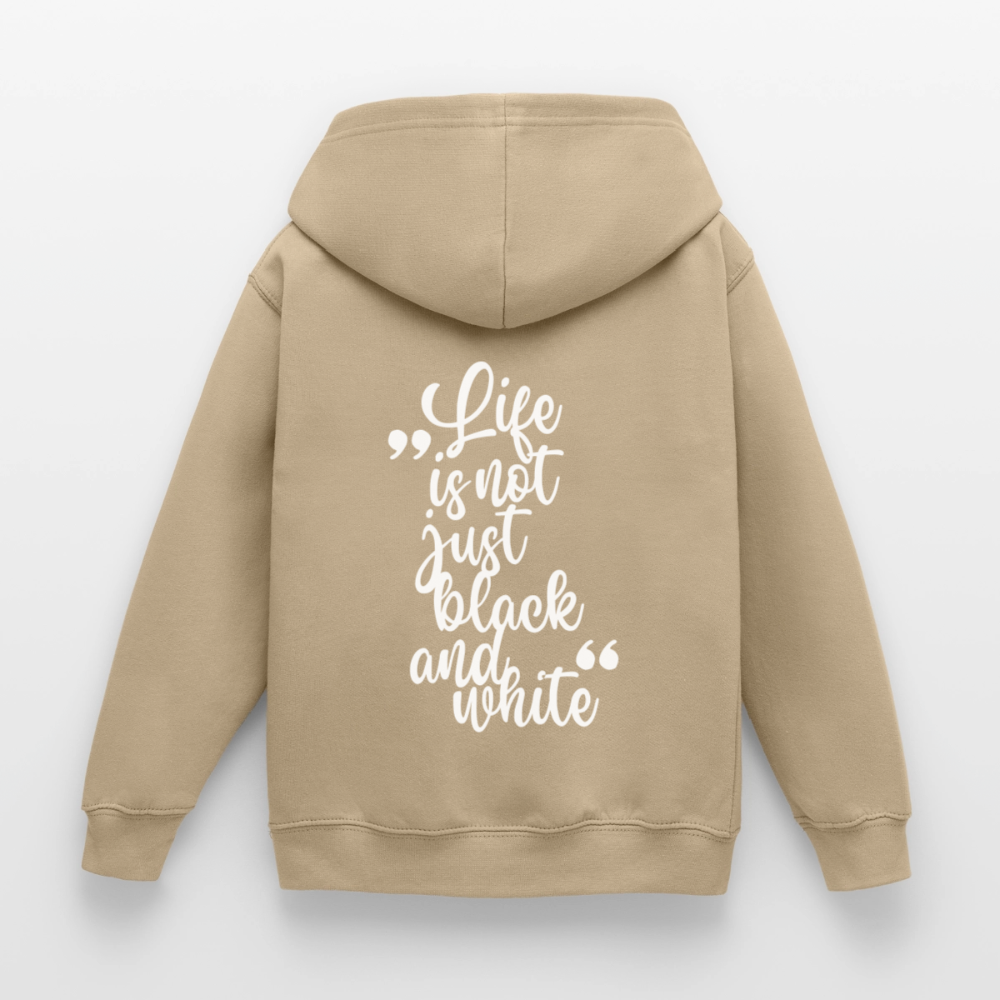 LiNBW. Crew Hoodie Life is not just black and white Edition White - LiNBW.