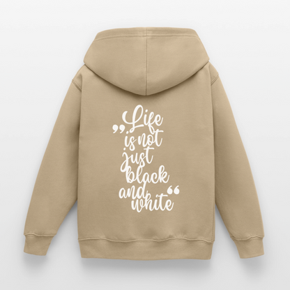 LiNBW. Crew Hoodie Life is not just black and white Edition White - LiNBW.