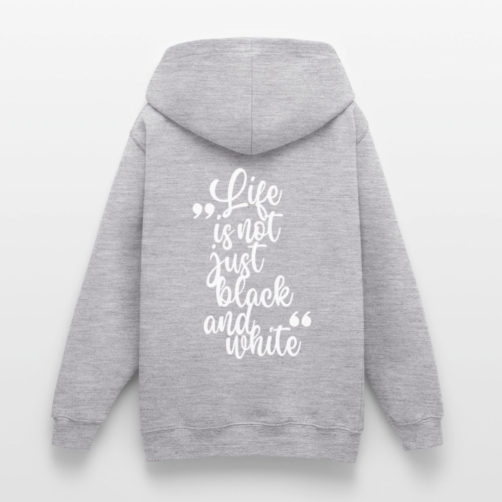 LiNBW. Crew Hoodie Life is not just black and white Edition White - LiNBW.