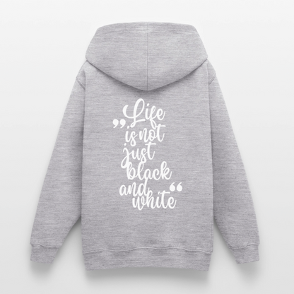LiNBW. Crew Hoodie Life is not just black and white Edition White - LiNBW.
