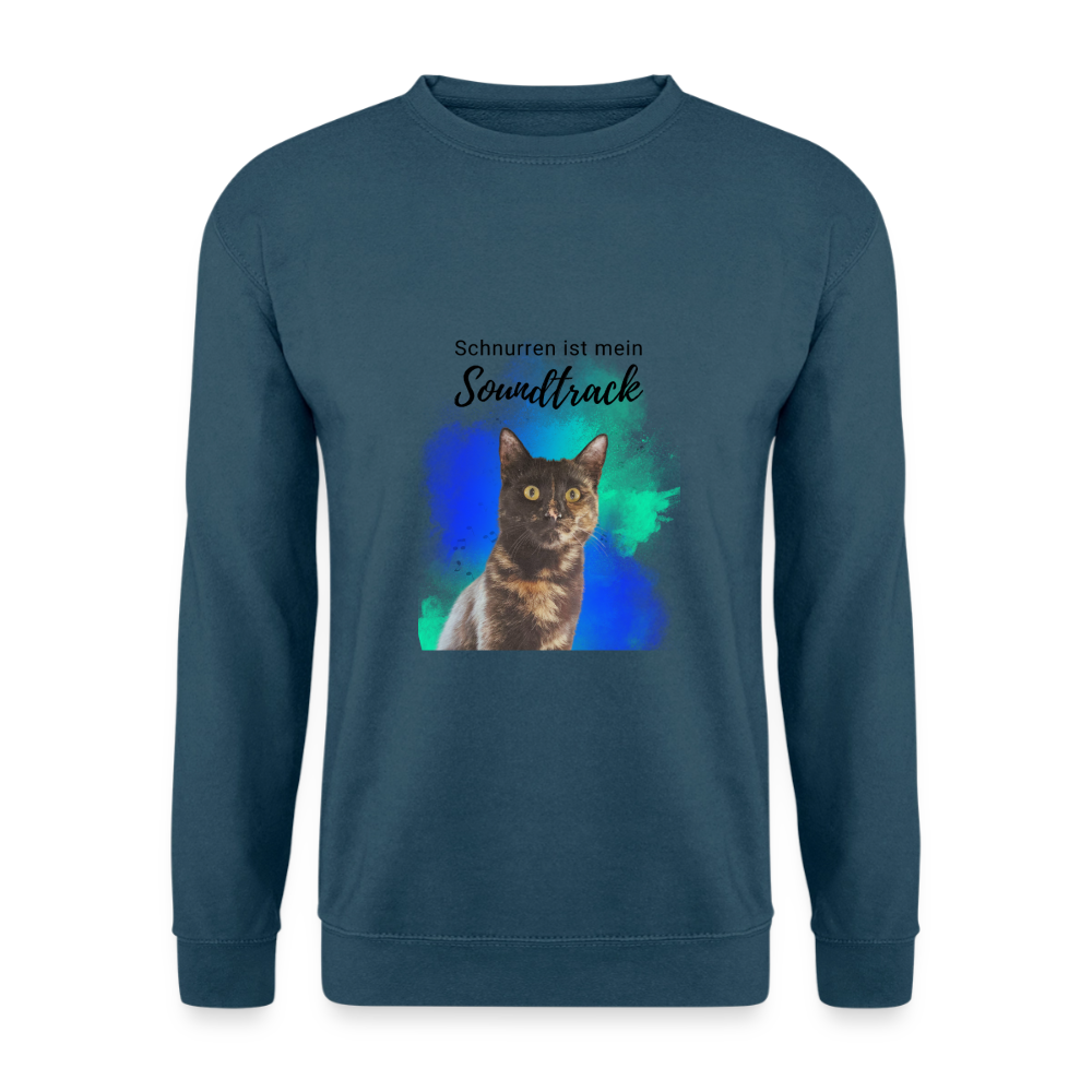 Nala's Classic Pullover Schnurren ist mein Soundtrack Black Edition - Indigoblau