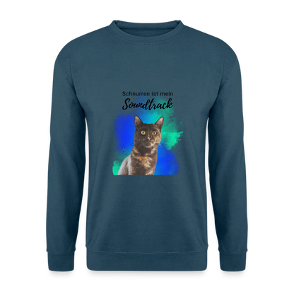 Nala's Classic Pullover Schnurren ist mein Soundtrack Black Edition - Indigoblau