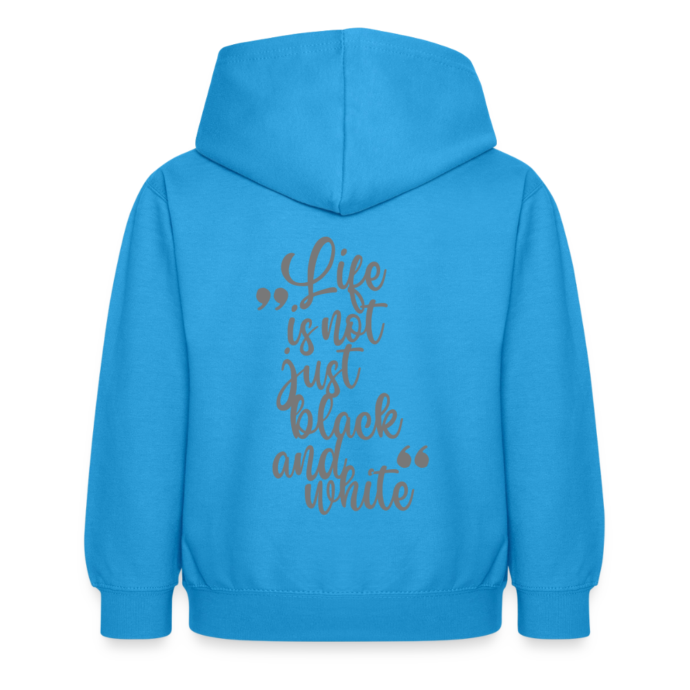 LiNBW. Crew Hoodie Life is not just black and white Edition Grey - LiNBW.