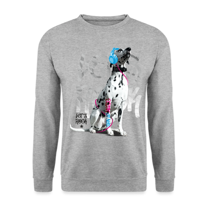 Boa's Classic Pullover Let's Rock - Weißgrau meliert