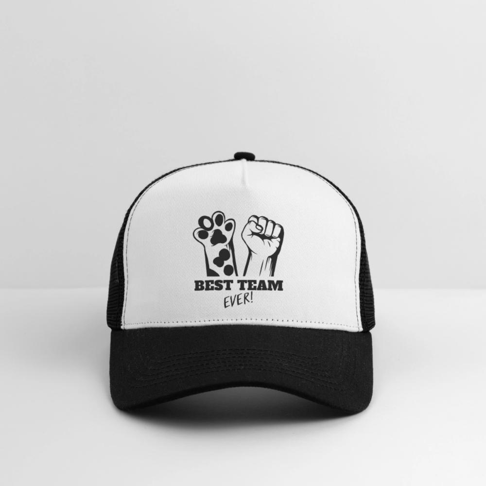 Best Team Ever Trucker Cap - Weiß/Schwarz