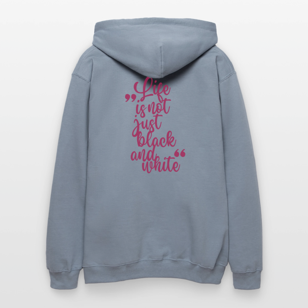 LiNBW. Crew Hoodie Pink Edition Life is not just black and white - Blau