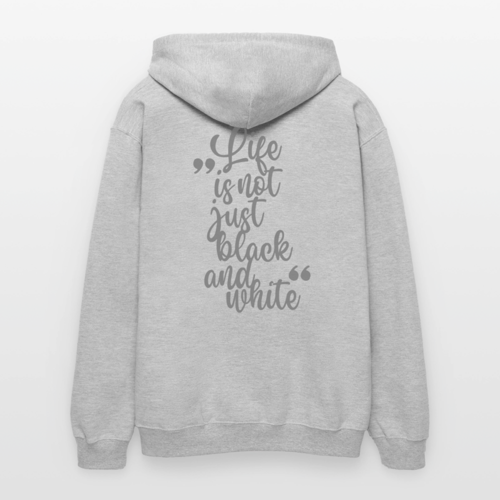 LiNBW. Crew Hoodie Grey Edition Life is not just black and white - Hellgrau meliert