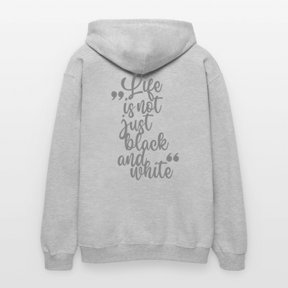 LiNBW. Crew Hoodie Grey Edition Life is not just black and white - Hellgrau meliert