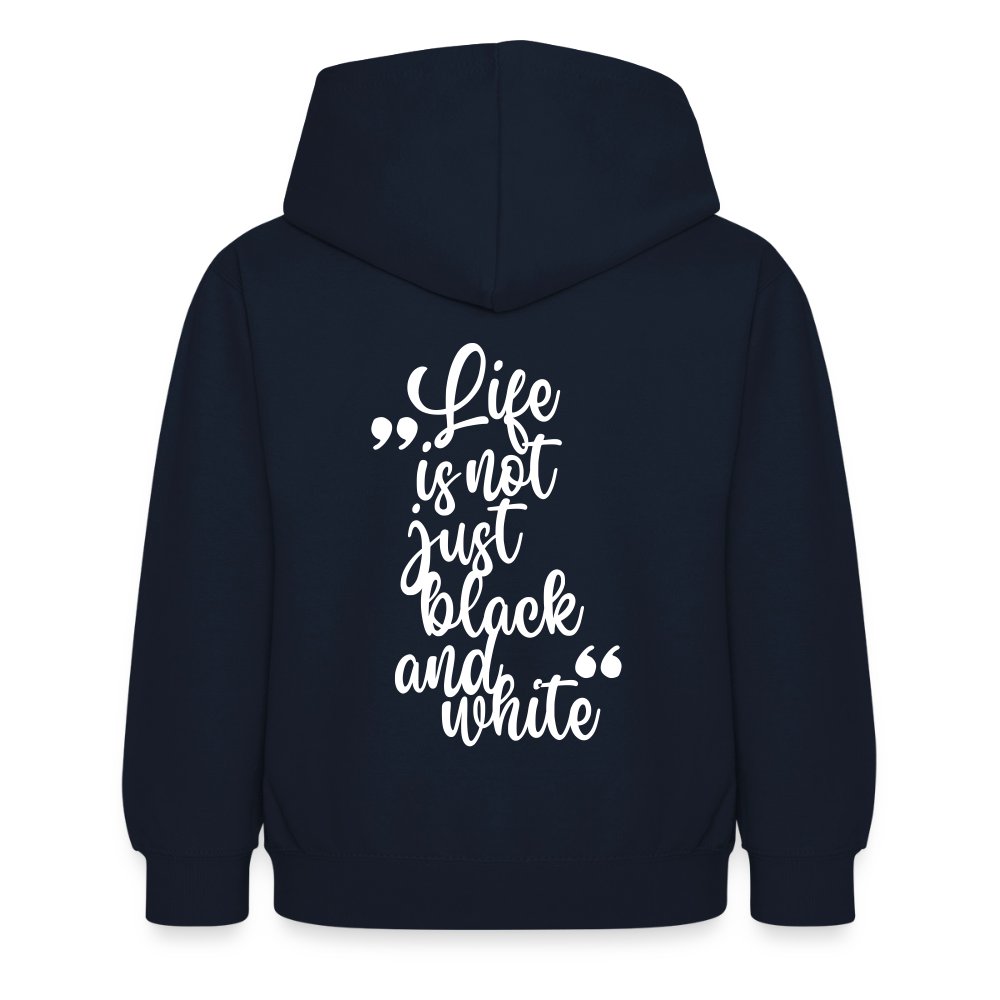 LiNBW. Crew Hoodie Life is not just black and white Edition White - LiNBW.