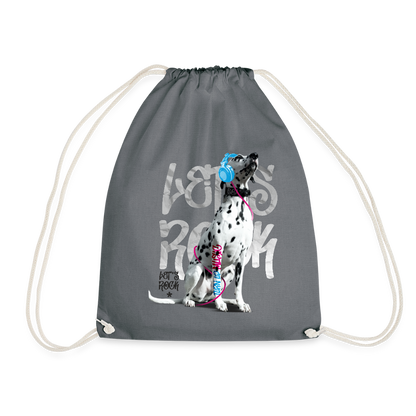 Boa´s Turnbeutel Let´s Rock - Grau