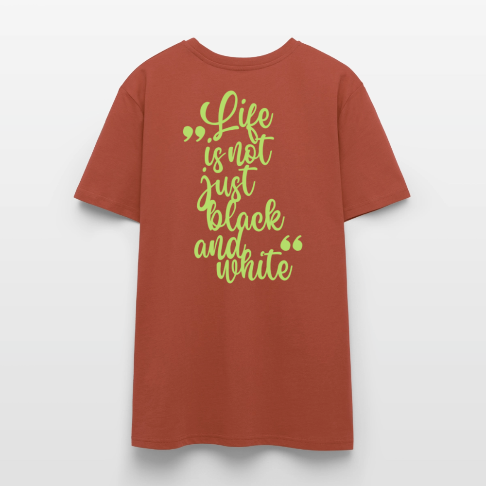 LiNBW. Unisex T-Shirt Premium Crew Green Edition Life is not just black and white - LiNBW.