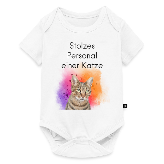 Pedro´s Kurzarm-Body Stolzes Personal einer Katze Black Edition - LiNBW.