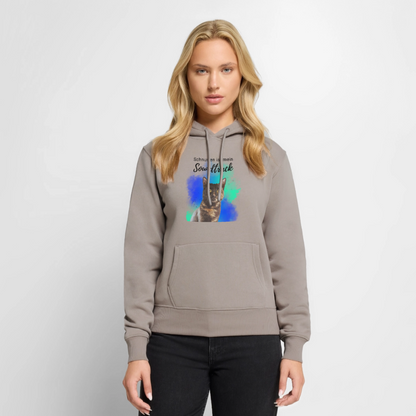 Nala's Hoodie Schnurren ist mein Soundtrack Black Edition - Taupe