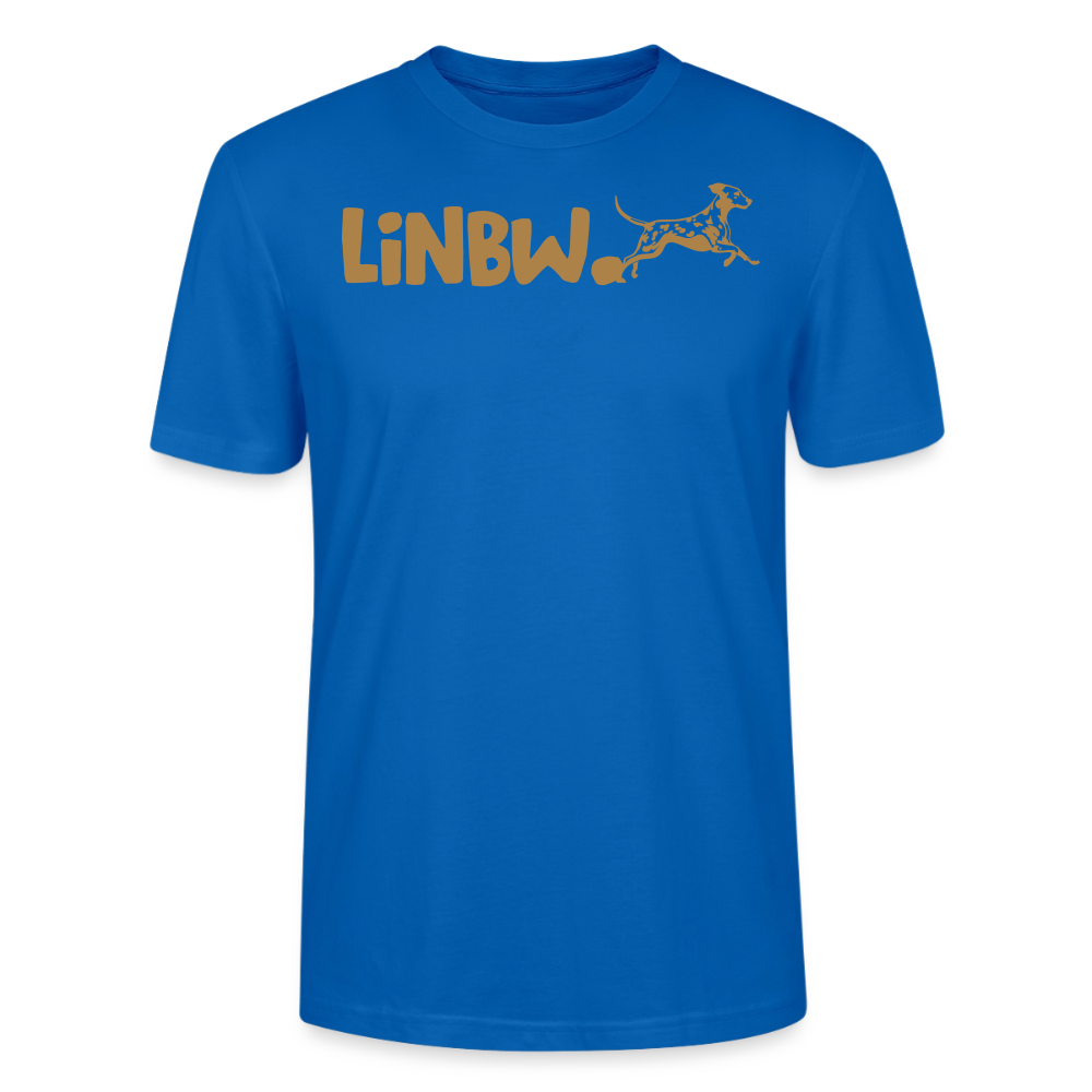 LiNBW. Unisex T-Shirt Premium Crew Brown Edition Life is not just black and white - Pfauenblau