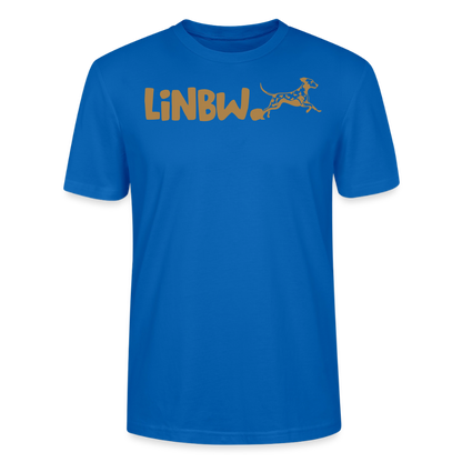 LiNBW. Unisex T-Shirt Premium Crew Brown Edition Life is not just black and white - Pfauenblau