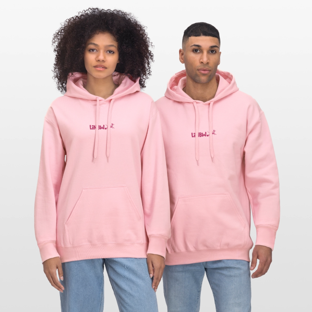 LiNBW. Crew Hoodie Pink Edition Life is not just black and white - Hellrosa