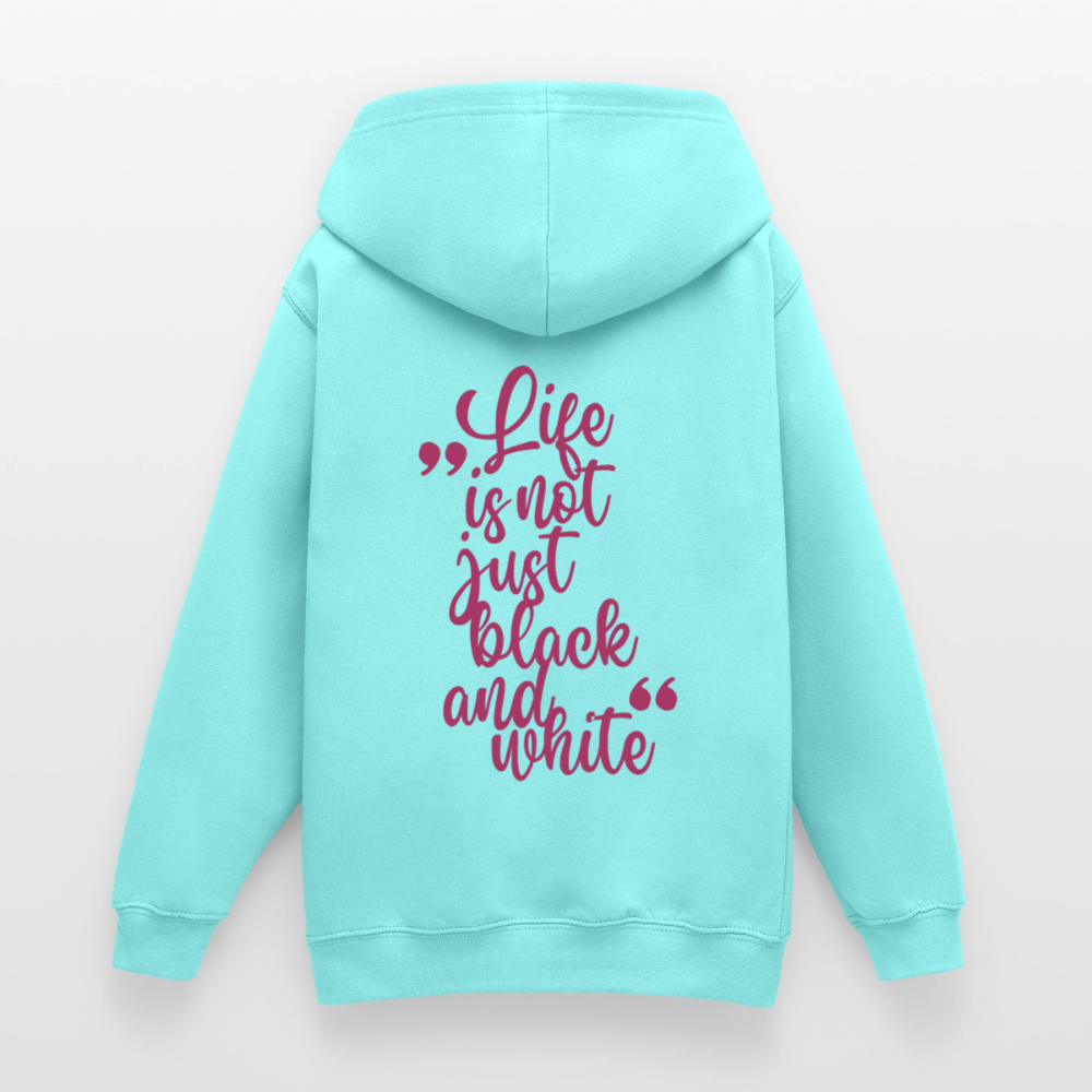 LiNBW. Crew Hoodie Life is not just black and white Edition Pink - LiNBW.