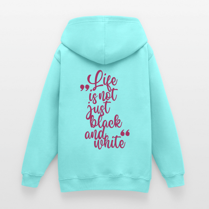 LiNBW. Crew Hoodie Life is not just black and white Edition Pink - LiNBW.