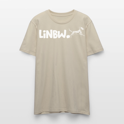 LiNBW. Unisex T-Shirt Premium Crew White Edition Life is not just black and white - Beige