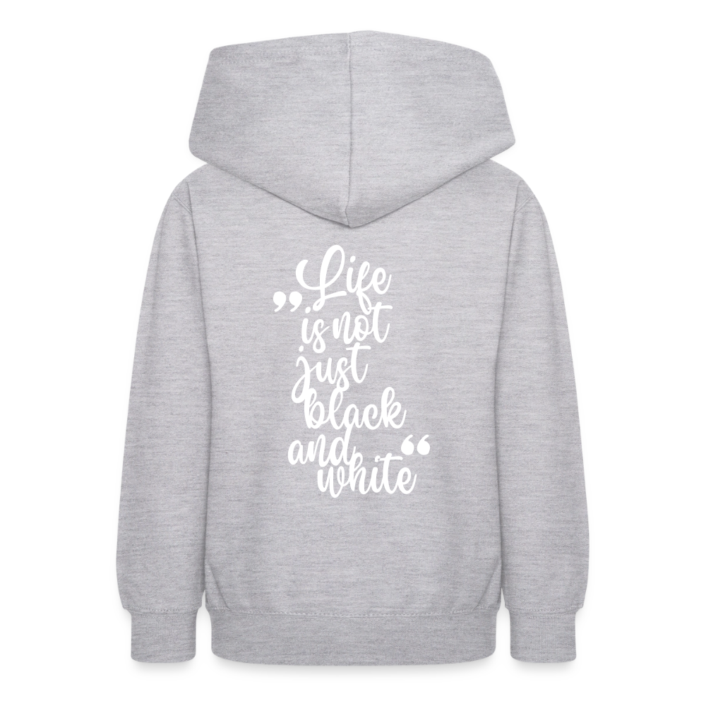 LiNBW. Crew Hoodie Life is not just black and white Edition White - LiNBW.