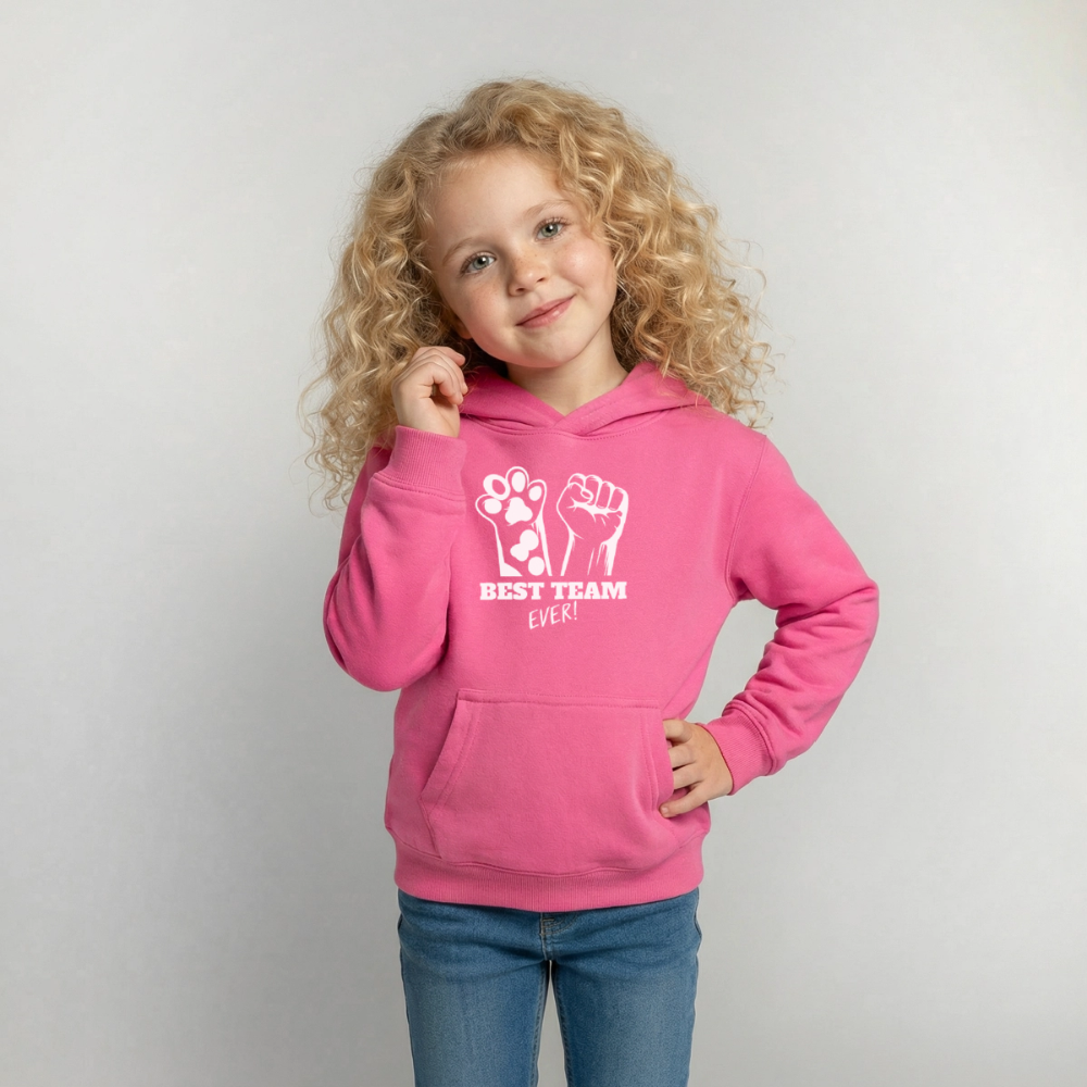 Best Team Ever  Hoodie White Edition - Pink
