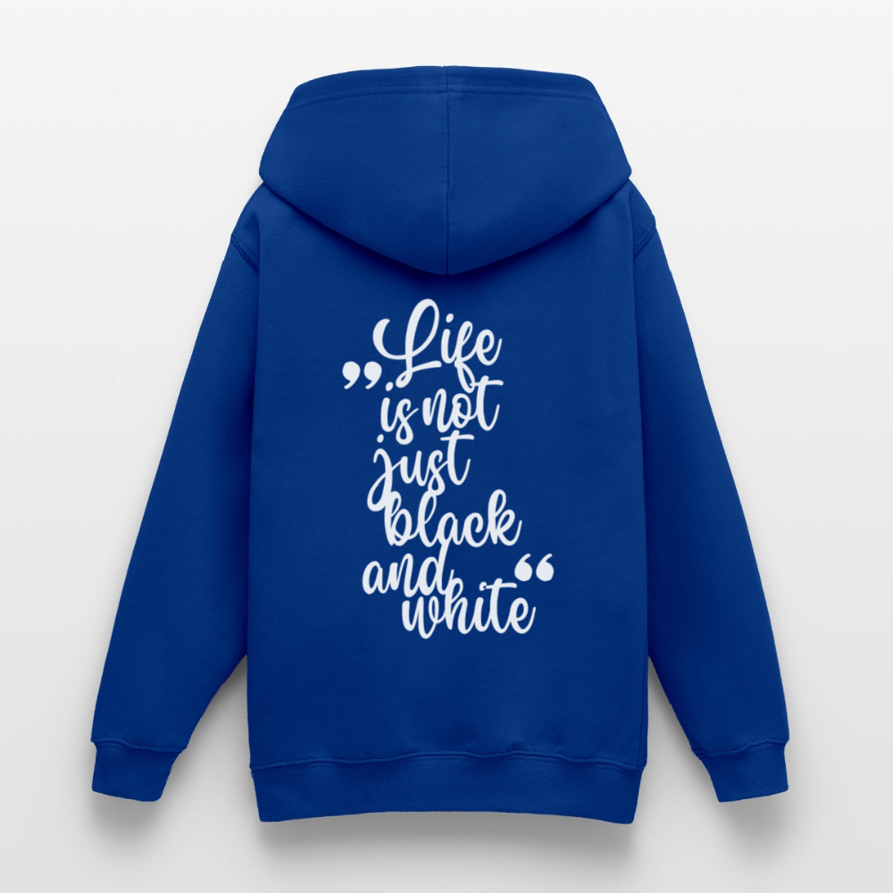 LiNBW. Crew Hoodie Life is not just black and white Edition White - LiNBW.