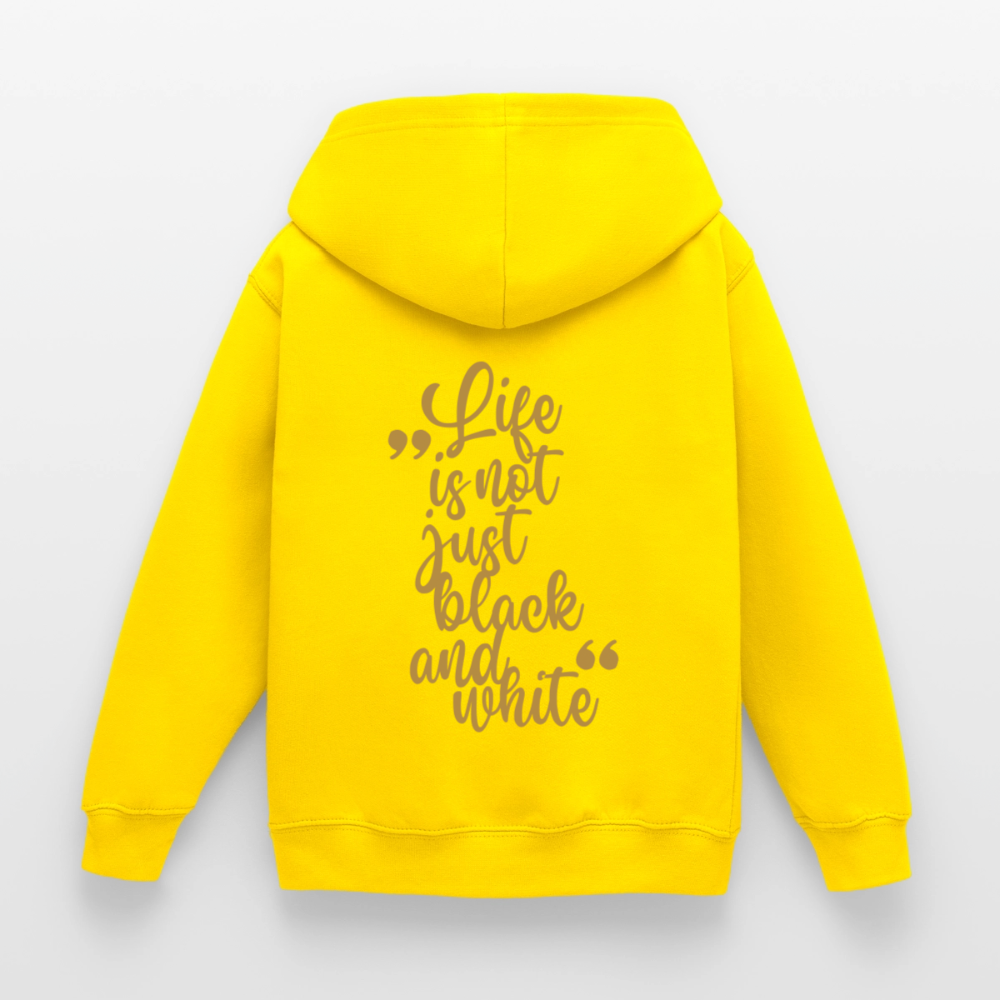 LiNBW. Crew Hoodie Life is not just black and white Edition Brown - LiNBW.