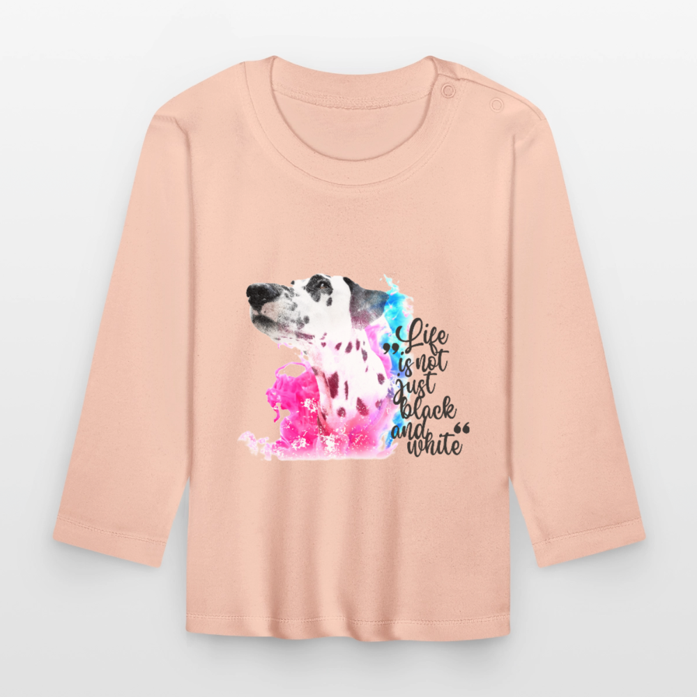 Boa´s Langarmshirt Splash Life is not just black and white - Kristallrosa