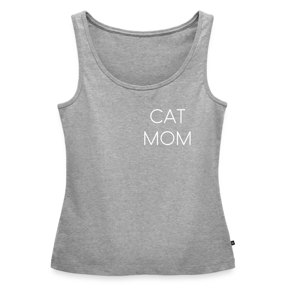 Pedro´s Tank Top Premium Stolzes Personal einer Katze CAT MOM Black Edition - Grau meliert
