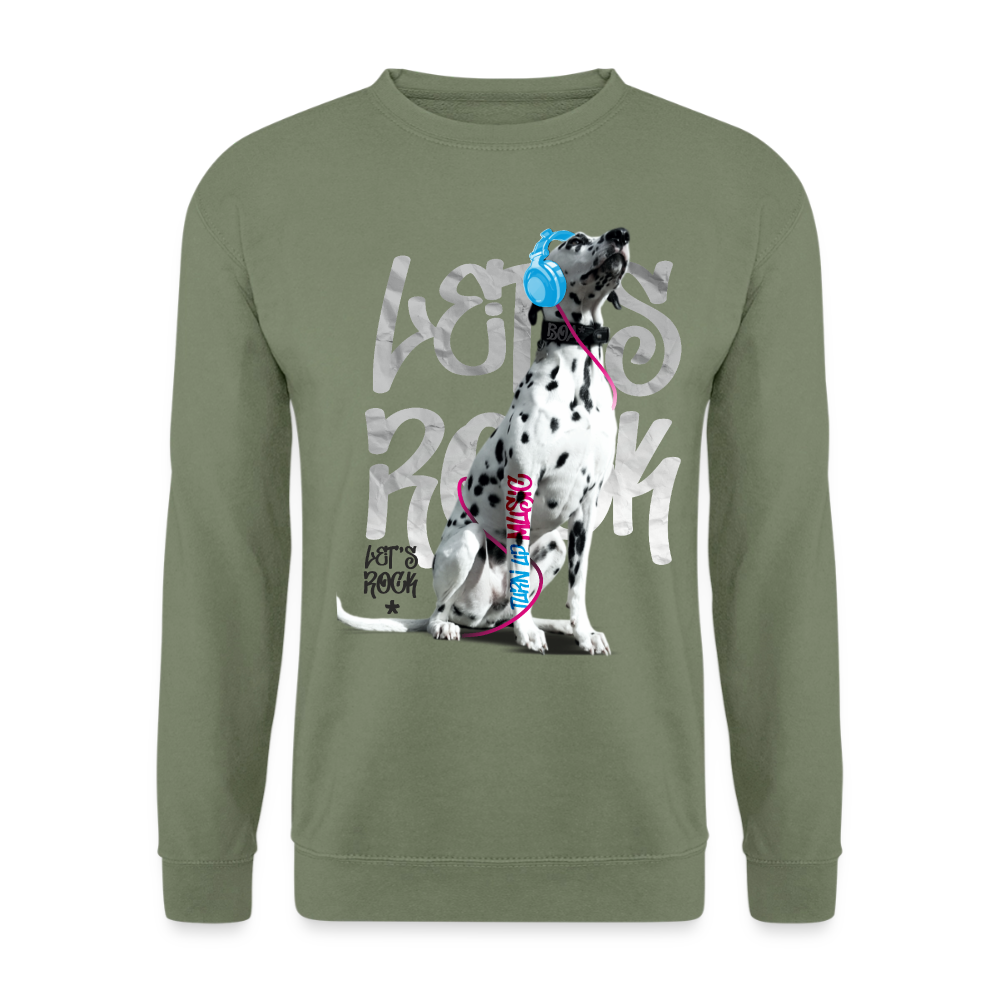 Boa's Classic Pullover Let's Rock - Armeegrün