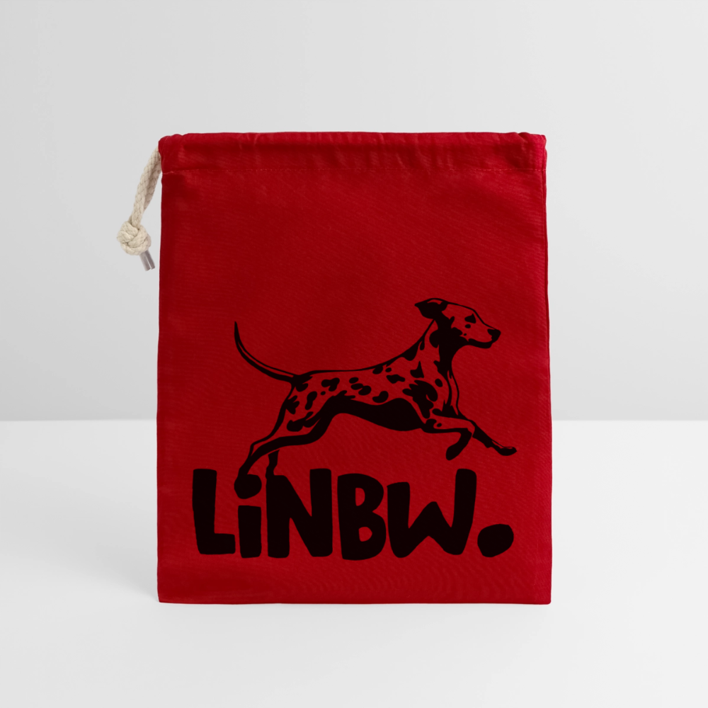 LiNBW. Baumwollbeutel Black Edition - Rot