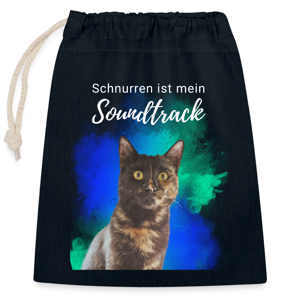 Nala´s Baumwollbeutel Schnurren ist mein Soundtrack White Edition - Navy
