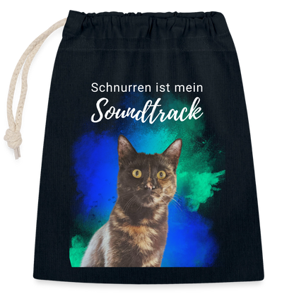Nala´s Baumwollbeutel Schnurren ist mein Soundtrack White Edition - Navy