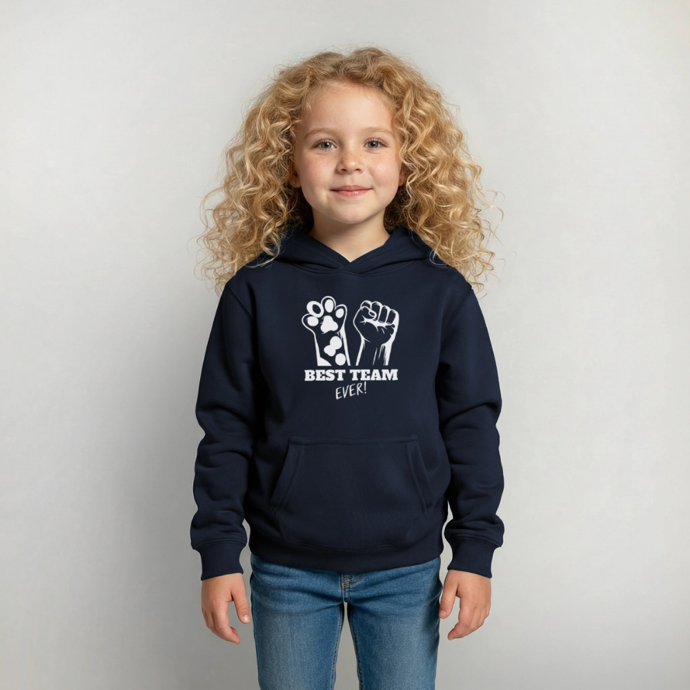Best Team Ever  Hoodie White Edition - Navy