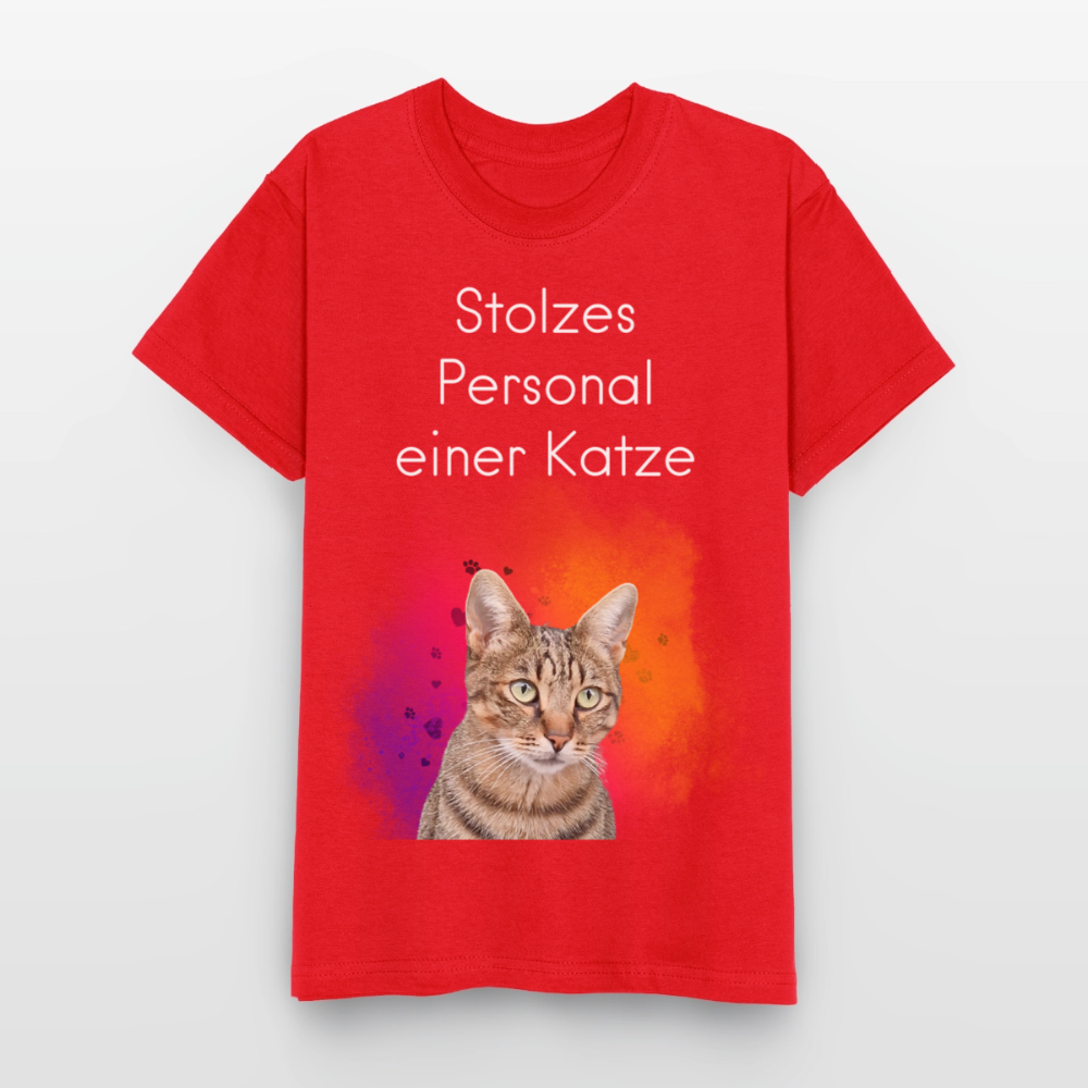 Pedro's T-Shirt Stolzes Personal einer Katze White Edition - LiNBW.