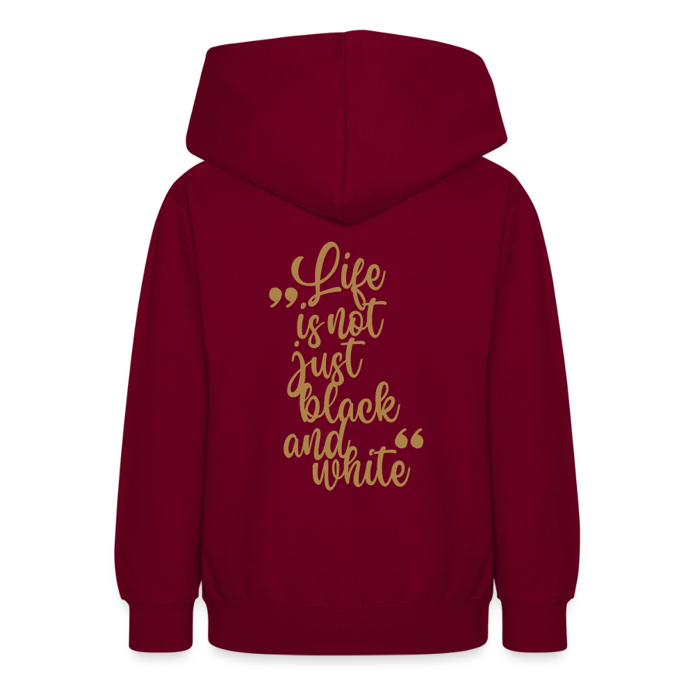 LiNBW. Crew Hoodie Life is not just black and white Edition Brown - LiNBW.