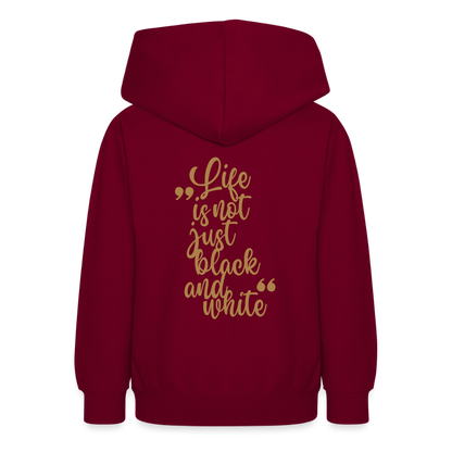 LiNBW. Crew Hoodie Life is not just black and white Edition Brown - LiNBW.