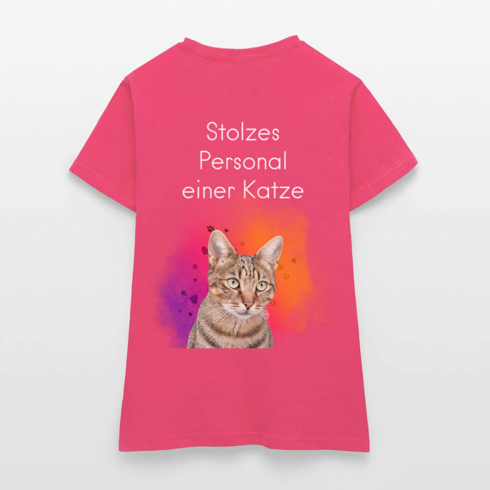 Pedro's T-Shirt CAT MOM Stolzes Personal einer Katze White Edition - Azalea