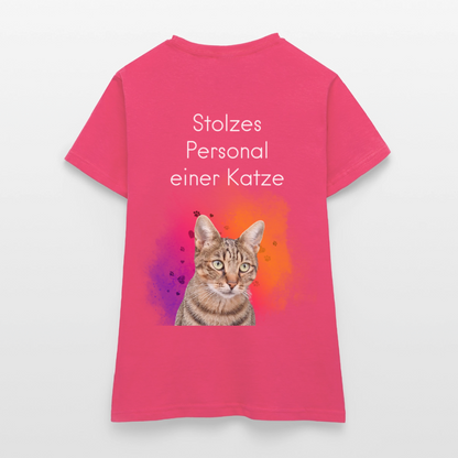 Pedro's T-Shirt CAT MOM Stolzes Personal einer Katze White Edition - Azalea