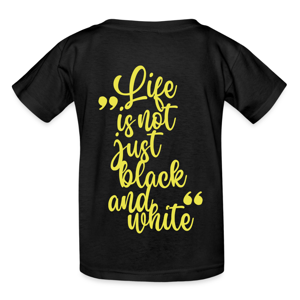 LiNBW. Crew T-Shirt Yellow Edition Life is not just black and white - Schwarz