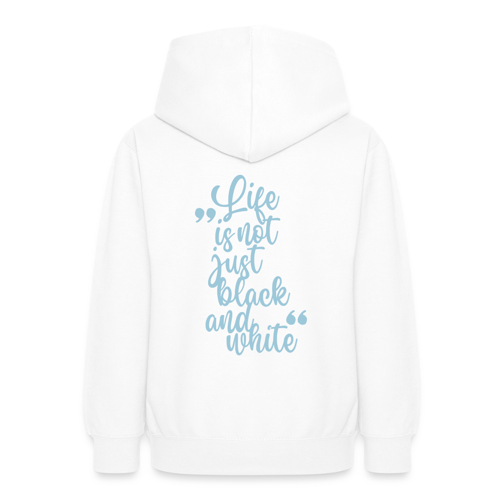 LiNBW. Crew Hoodie Life is not just black and white Edition Blue - LiNBW.